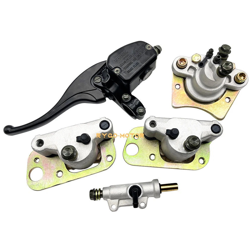2 x Front & Rear Brake Master Cylinders, Calipers & Pads for Polaris Trail Boss 330