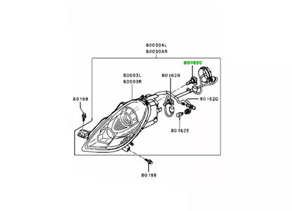 Fog Light Bulb for L200 Triton (2015-2022)