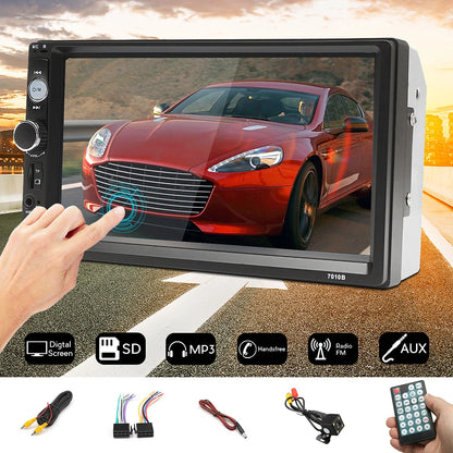 MP5 Car Radio Player Touch Screen 7'' Bluetooth Hands-free Card With Camera
