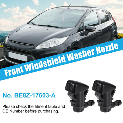2 x Front Windscreen Washer Nozzles with Gaskets for Ford