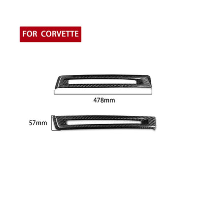 Real Carbon Fiber Rear Fog Light Lamp Cover Trim for Corvette C7 2014-2019