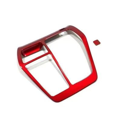 Glossy Red Console Gear Shift Overlay Trim for Toyota RAV4 (2019–2024)