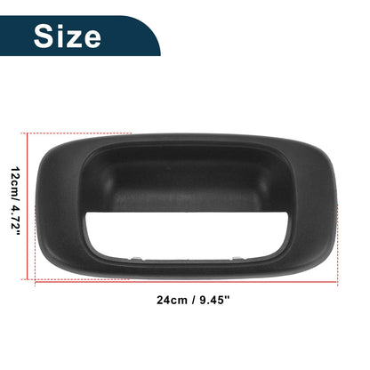 Tailgate Handle Bezel for Chevrolet Silverado & GMC Sierra Door Handles Black