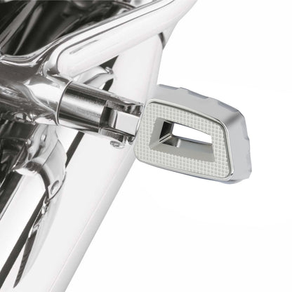 Chrome Passenger Footpegs for Harley Street Fat Bob 2018-2025