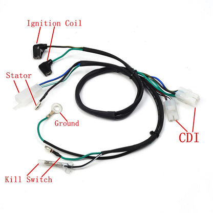Drag Wiring Harness 2x4 for Honda FourTrax 250 TRX250R (1986–1988)