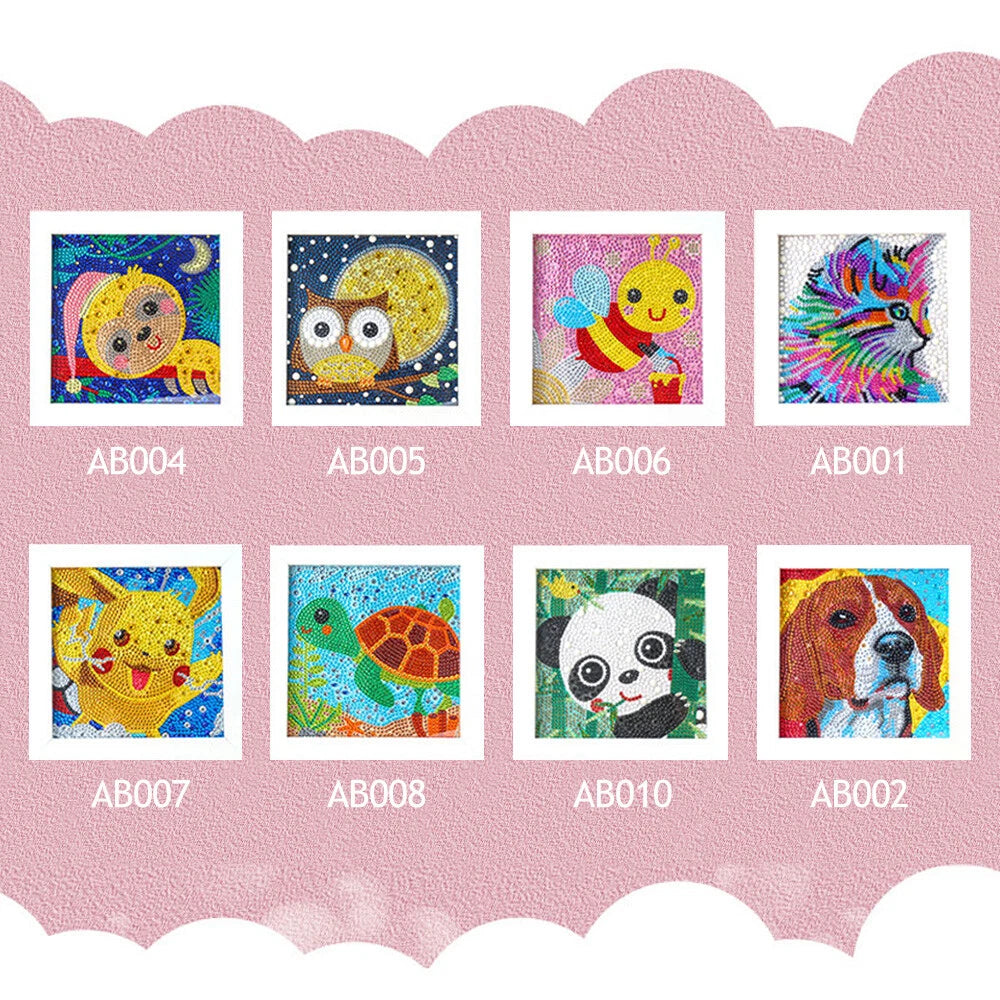 5D Cartoon Easy Diamond Painting Kit for Kids Fun