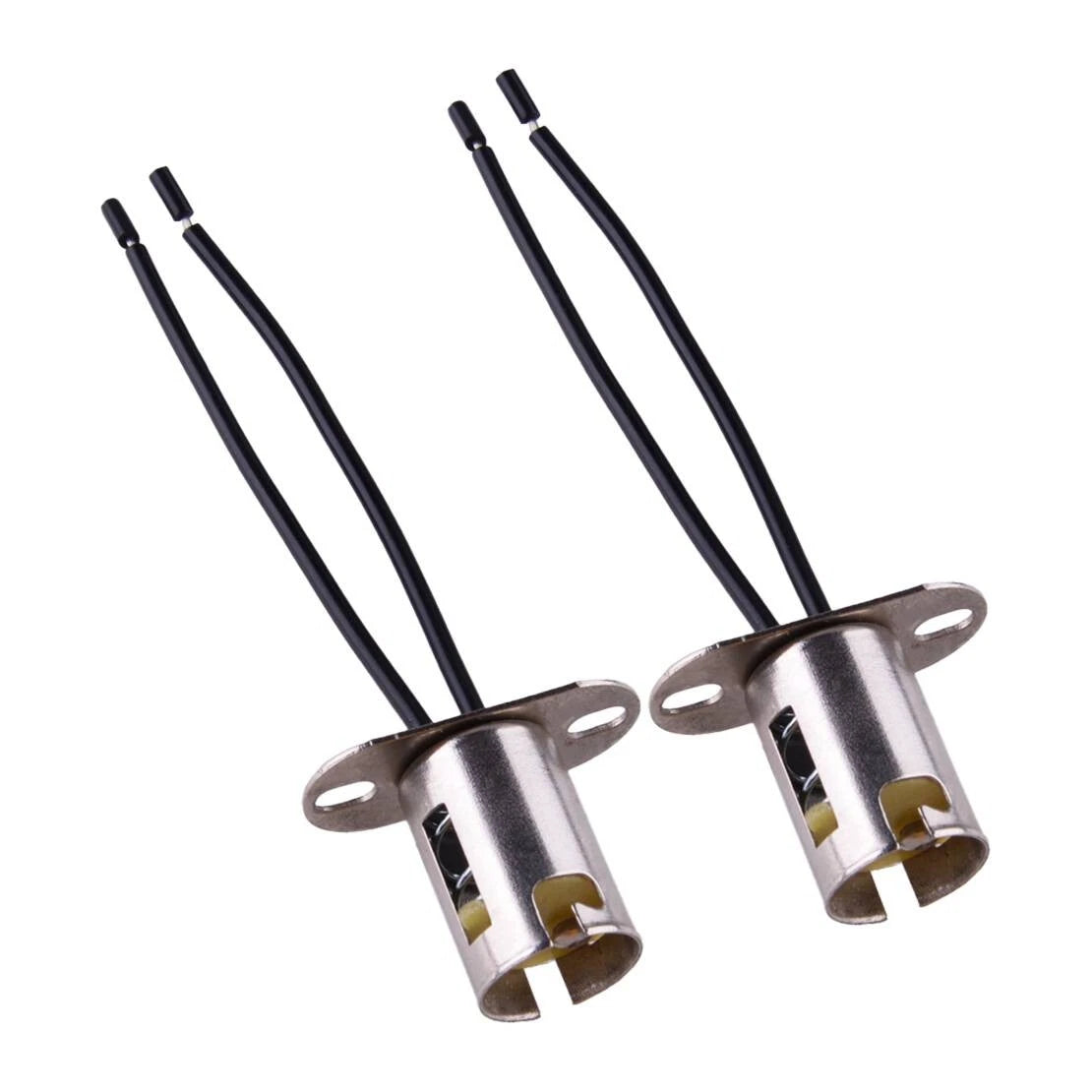 2 x BA15D Light Bulb Connector Socket Holder