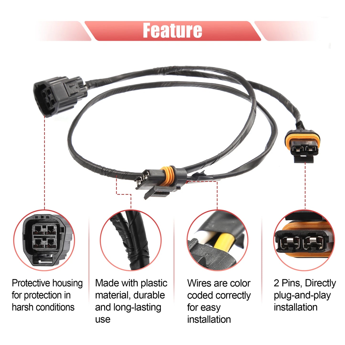 Radiator Cooling Fan Wiring Harness for Dodge Charger Magnum & Chrysler 300