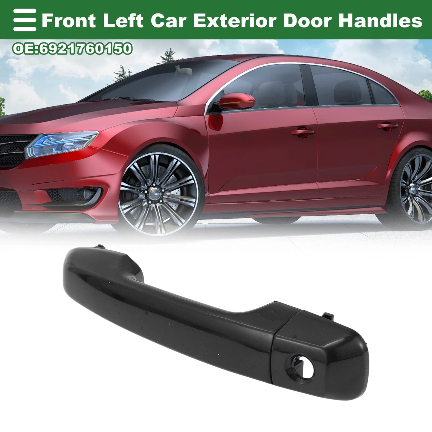 Front Left Exterior Door Handle for Toyota 4Runner (2010–2017)