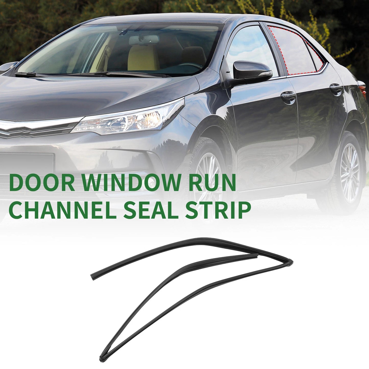 Rear Left Door Window Seal Strip for Toyota (No.6815202050)