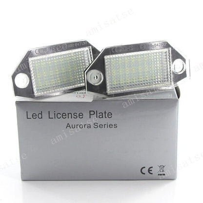 2 x 24LED White License Plate Lights for Ford Mondeo MK3 (2000-2007)