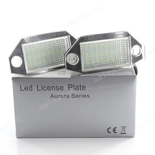 2 x 24LED White License Plate Lights for Ford Mondeo MK3 (2000-2007)
