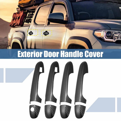 8pcs Carbon Fiber Pattern Door Handle Covers for Toyota Tacoma (2016–2021)