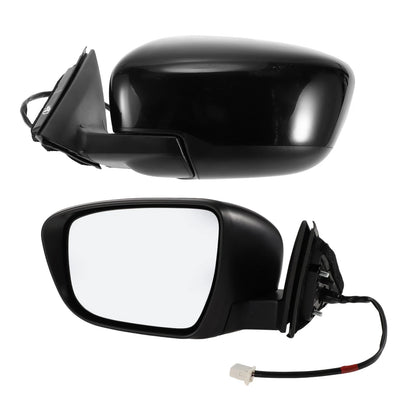 Left Side Door Mirror for Nissan Rogue 2014-2020 Manual Folding Black