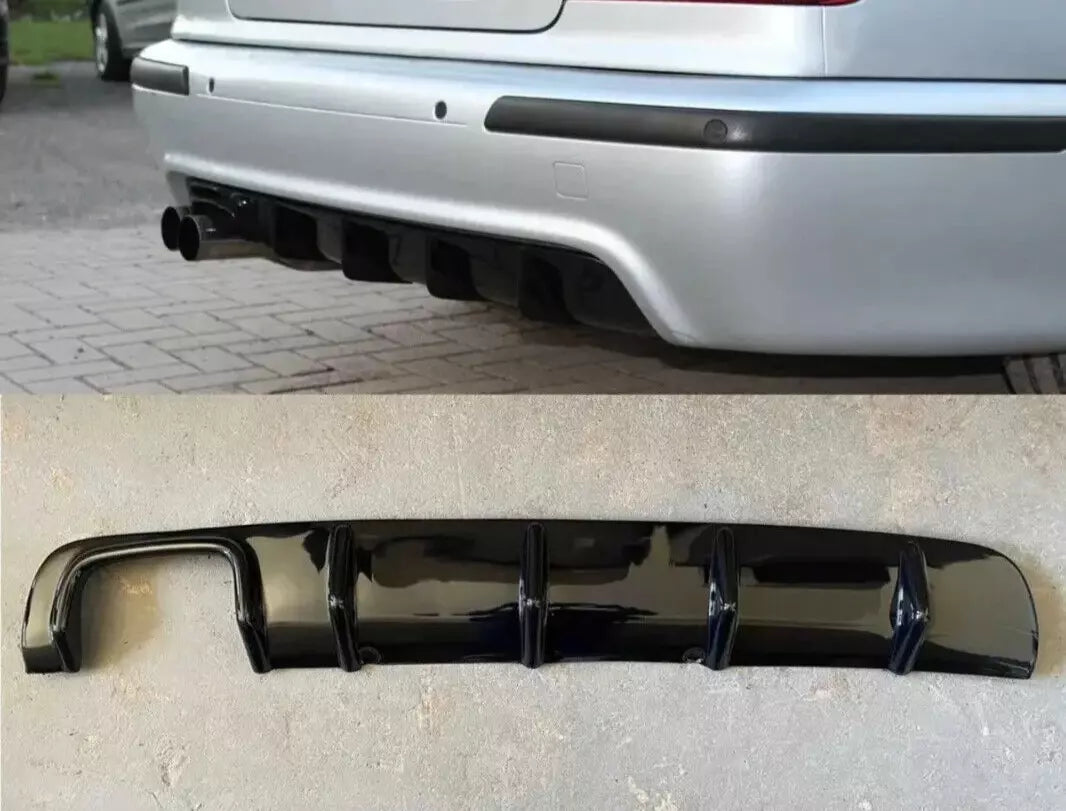 Rear Diffuser for BMW E39 M5 5 Series Left Dual Output Gloss Black (1996-2003)