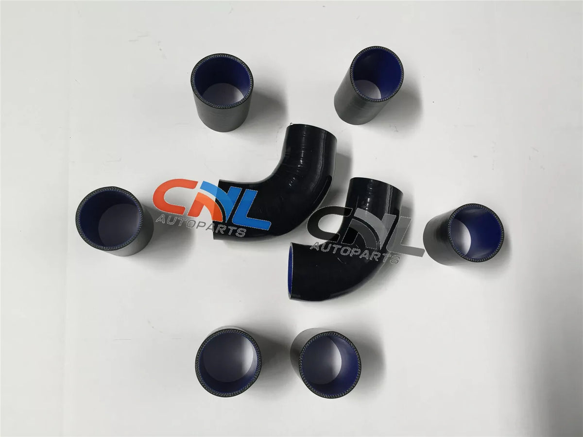 3" 76MM Universal Black T-Clamp Kit 16 x Aluminium Turbo Intercooler Pipes