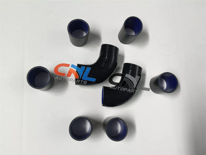 3" 76MM Universal Black T-Clamp Kit 16 x Aluminium Turbo Intercooler Pipes