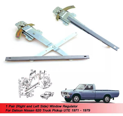 2 x Window Regulators for Datsun Nissan 620 (1971-1979)