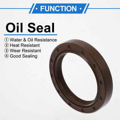 Oil Seal 48x65x10mm Brown FKM Rubber 2 x for Make Model