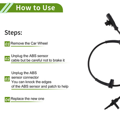 ABS Wheel Speed Sensor for Ford B-Max (2012-2017)