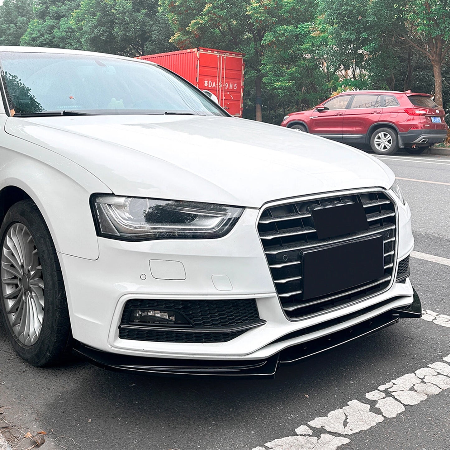 Front Spoiler Lip Splitter Kit for Audi A4 S4 B8.5 Sline (2013-2016)