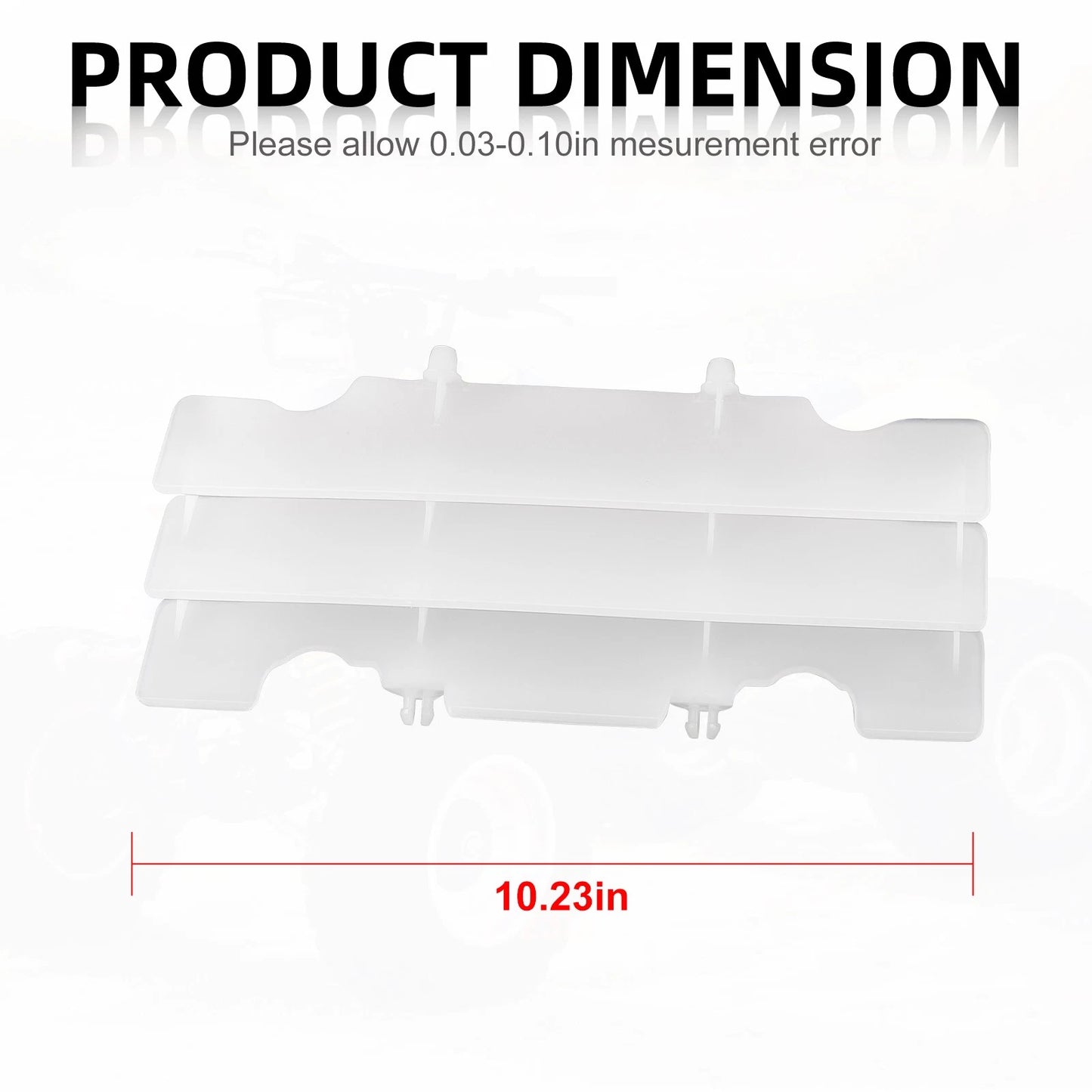 2 x Radiator Louver Guard White for Honda CR125R (1992–1997)