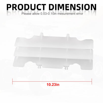 2 x Radiator Louver Guard White for Honda CR125R (1992–1997)