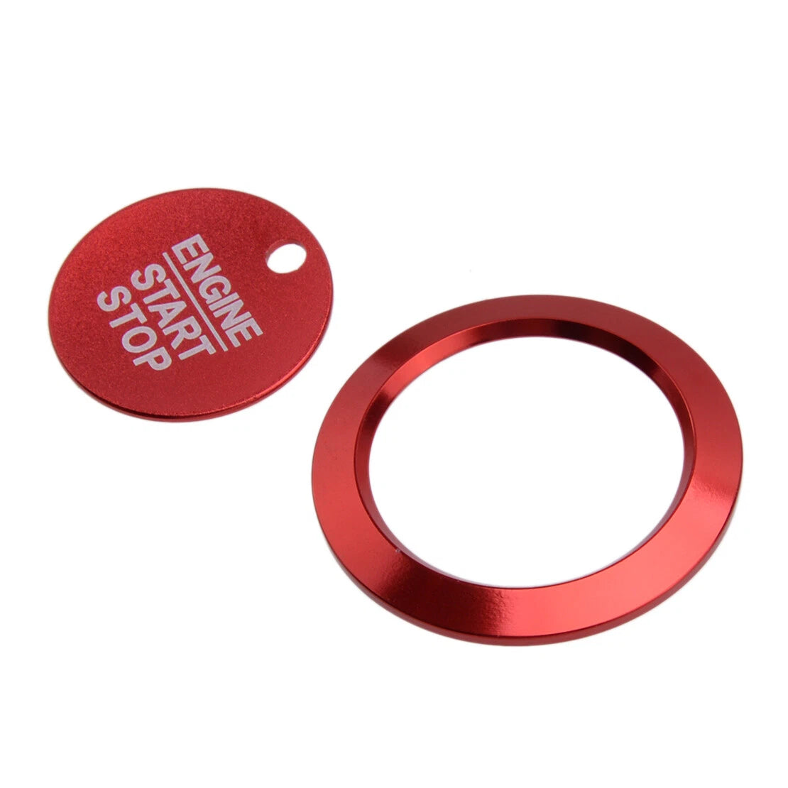 Red Engine Start Stop Ignition Switch Button Cover for Ford F150 (2017-2020)