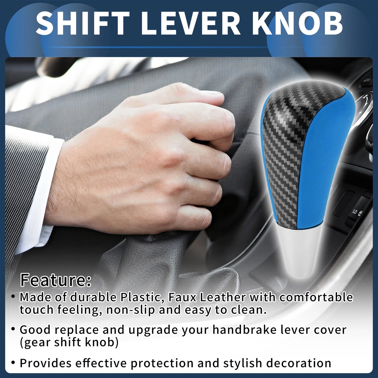 Automatic Gear Shifter Knob for Toyota 4Runner 2003-2021 Black Blue