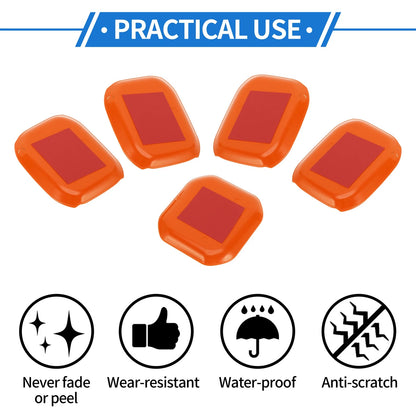 5 Pcs Door Bowl Cover Trim for Jeep Wrangler JL (2018-2022) - ABS Orange