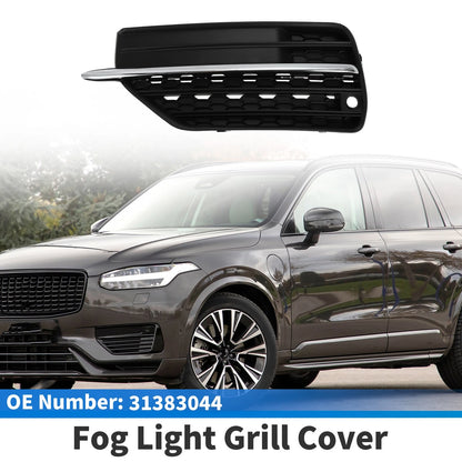 Fog Light Cover for Volvo XC90 T5 (2003-2014) Black Silver Tone 1 x