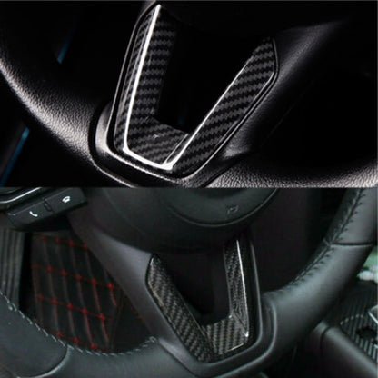 Carbon Fiber Steering Wheel Center Trim for Mazda 3 6 CX-5 CX-9 (2004-2023)