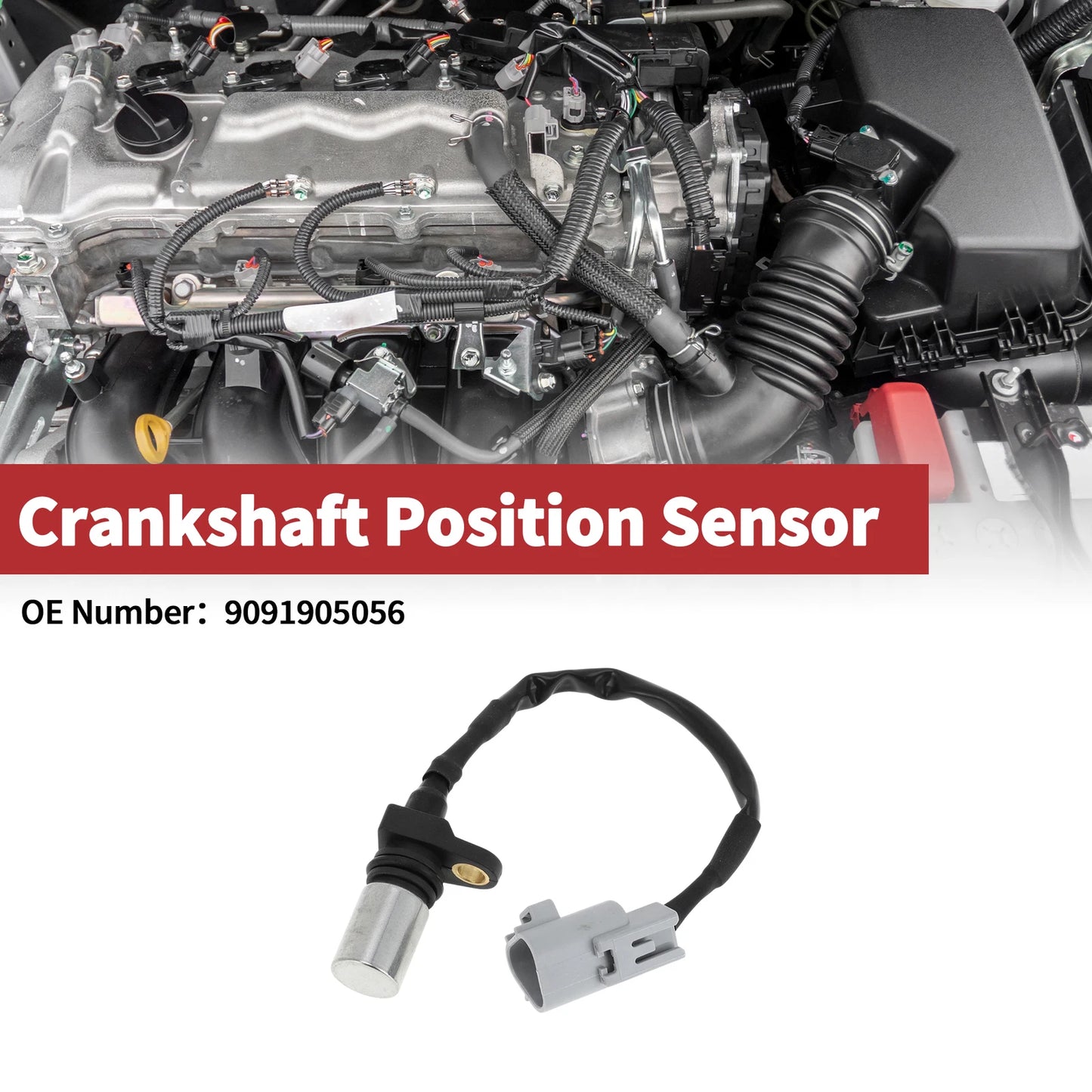 Crankshaft Position Sensor for TOYOTA Yaris 1.4D-4D (2001-2005) 1 x Pc