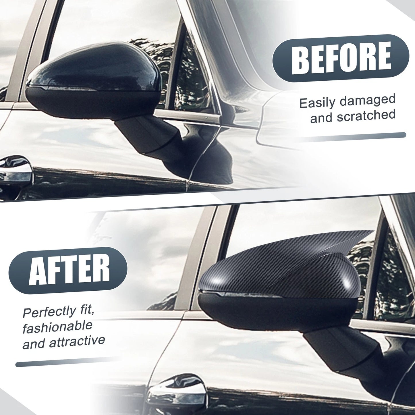 Carbon Fiber Rearview Mirror Cover for Kia K5 (2021-2023)