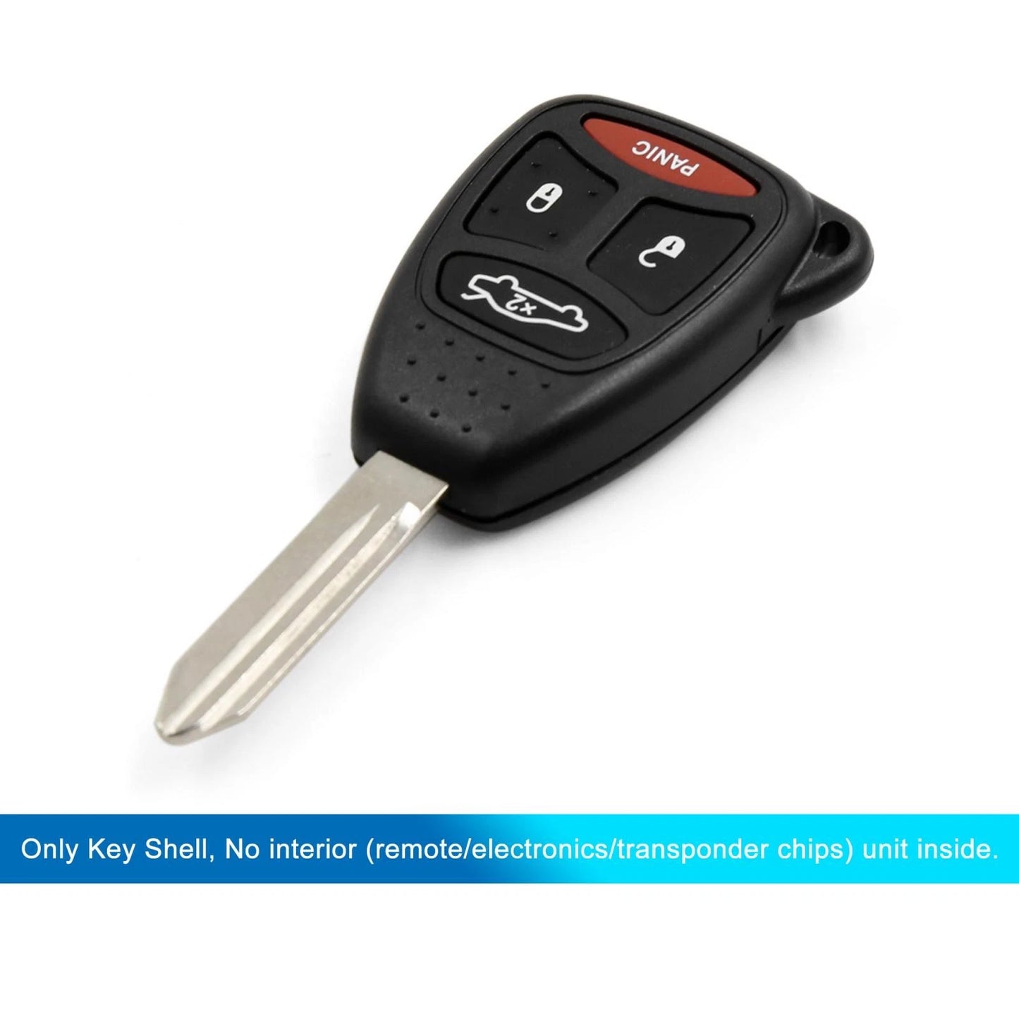 Car Key Shell Case 4 x Key Button for Chrysler