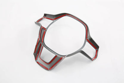Steering Wheel Carbon Fiber Cover Trim for 2022-2023 Honda Civic Sedan