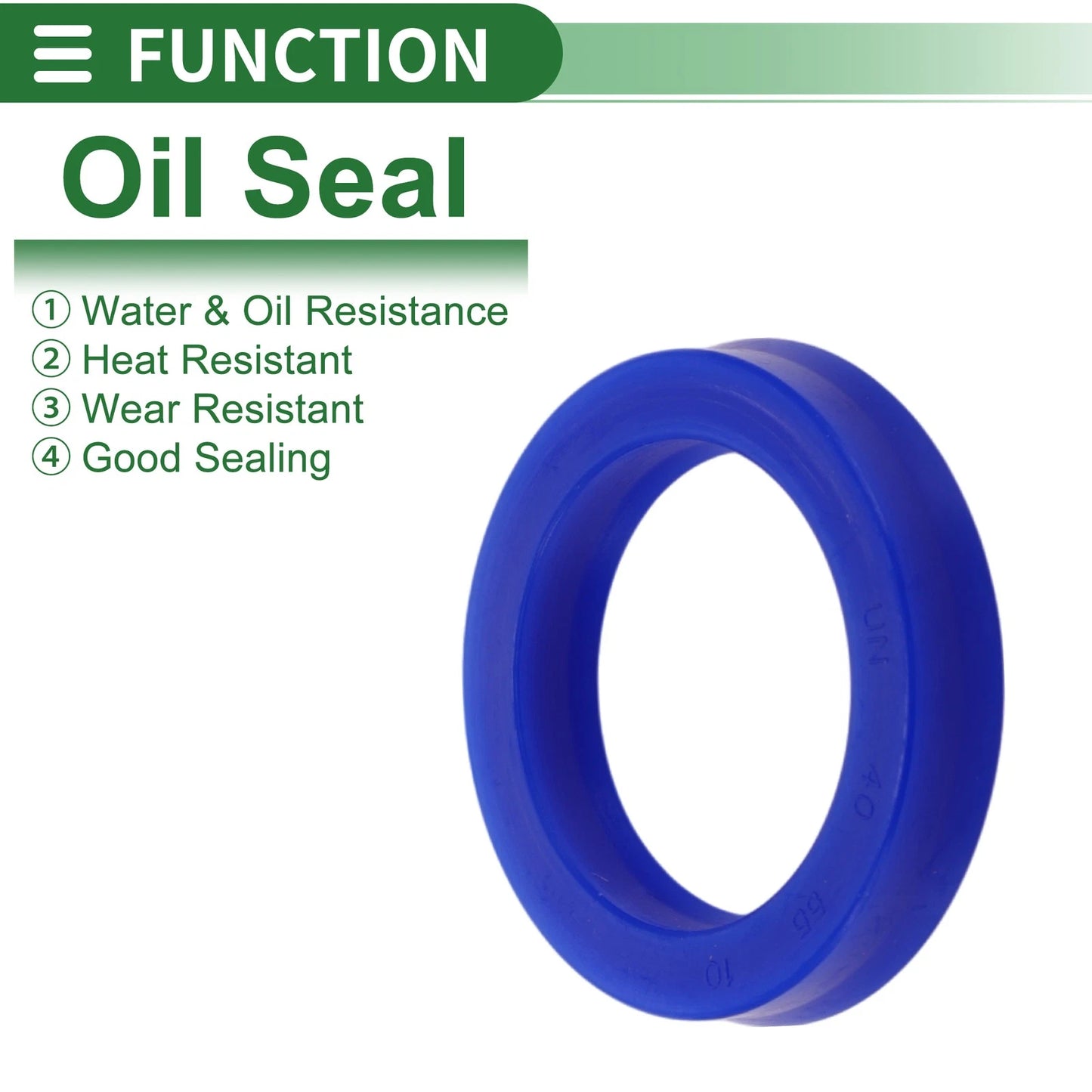 Oil Seal TPU 40x55x10mm High Pressure Blue 5 Pcs