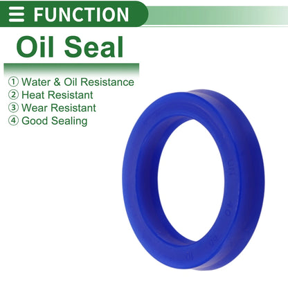 Oil Seal TPU 40x55x10mm High Pressure Blue 5 Pcs