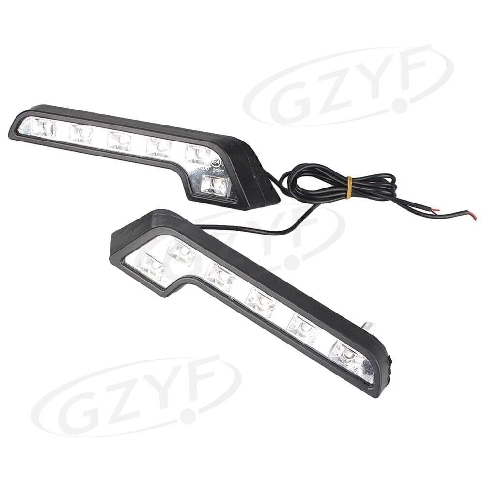 2 x 6-LED Car Daytime Running Lights for Universal Euro (2010-2023)