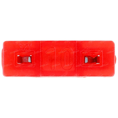 100 x Low Profile Mini Blade Fuses - 10 Amp Red