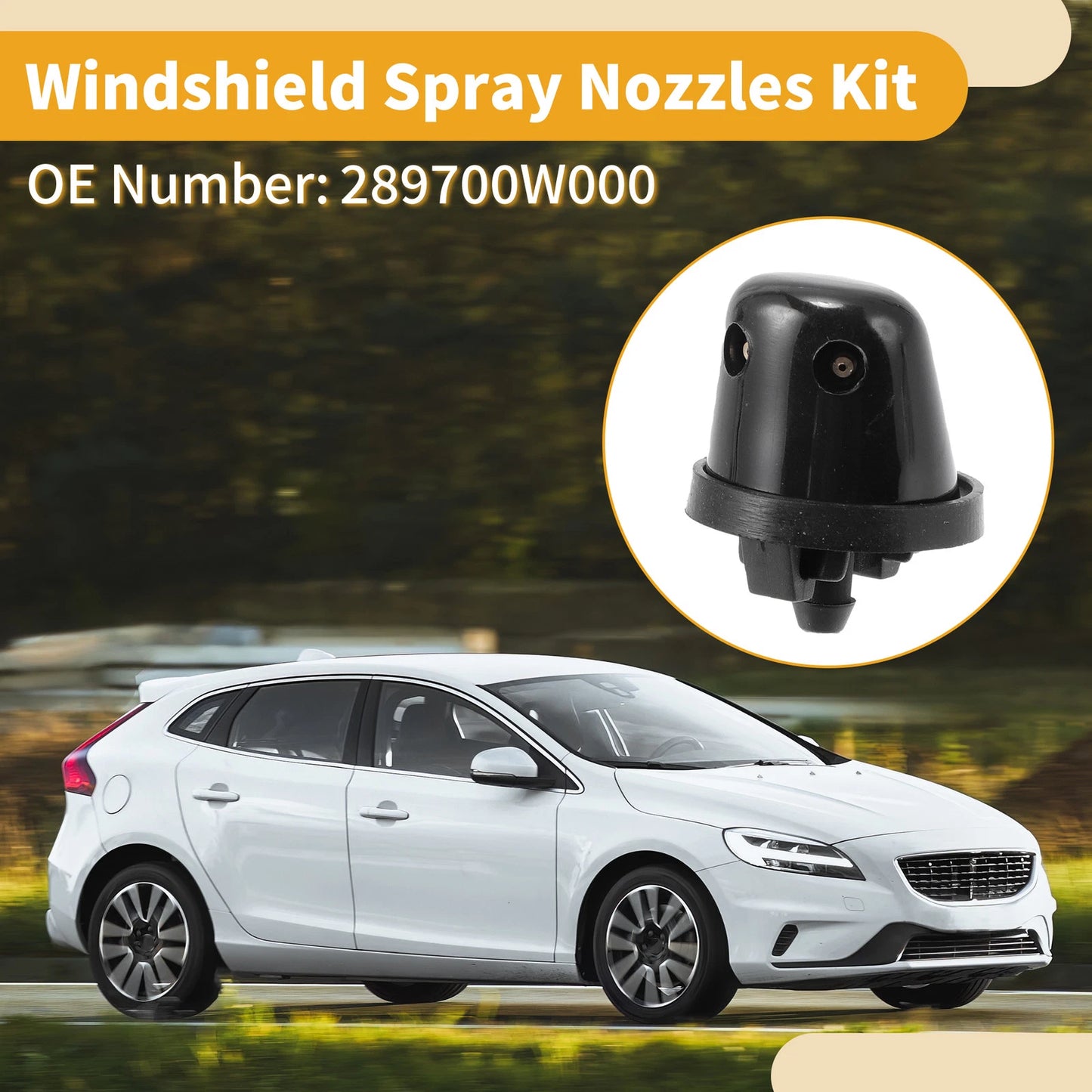 Windshield Washer Nozzle Kit for Nissan Xterra (2000-2015)