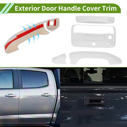 Exterior Door Handle Cover Trim for Chevrolet Colorado White