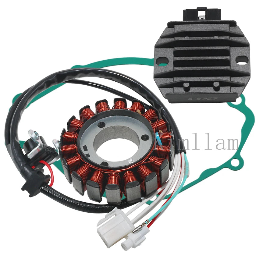 Stator Coil, Regulator Rectifier, Gasket for Yamaha YB125SPD, YBR125ED (2008-2014)