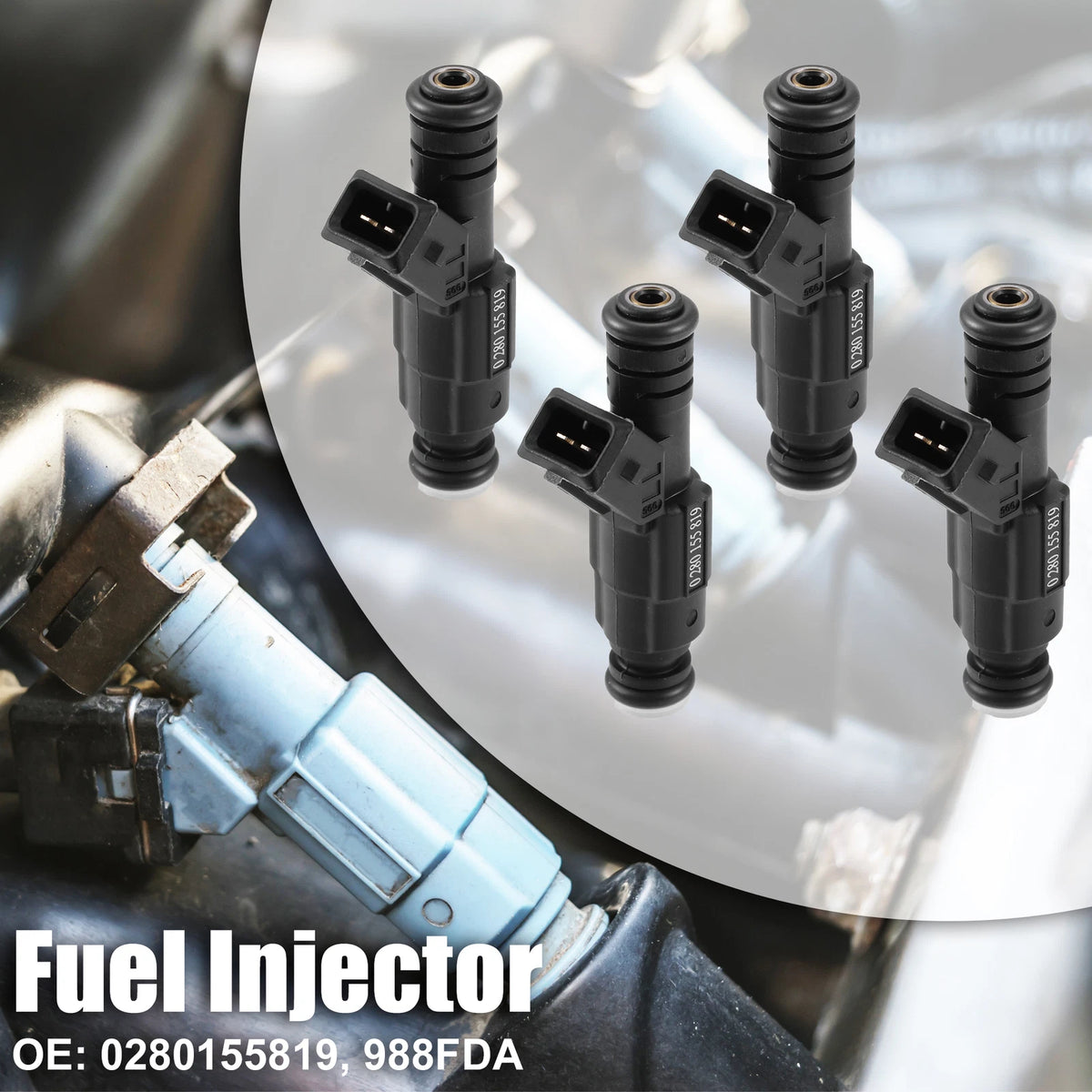 4 x Fuel Injectors for Ford Mondeo Mk2 Hatchback 1.6i 1.8i (1996-2000)