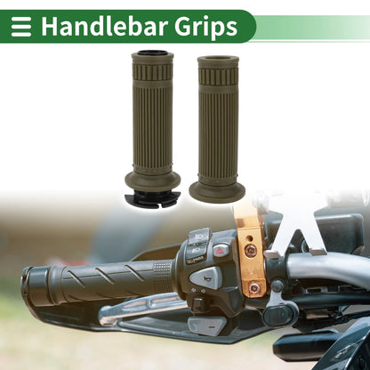 Grips 7/8" 22mm Hand Grips Cover Kit TPU Green for Motorcycle