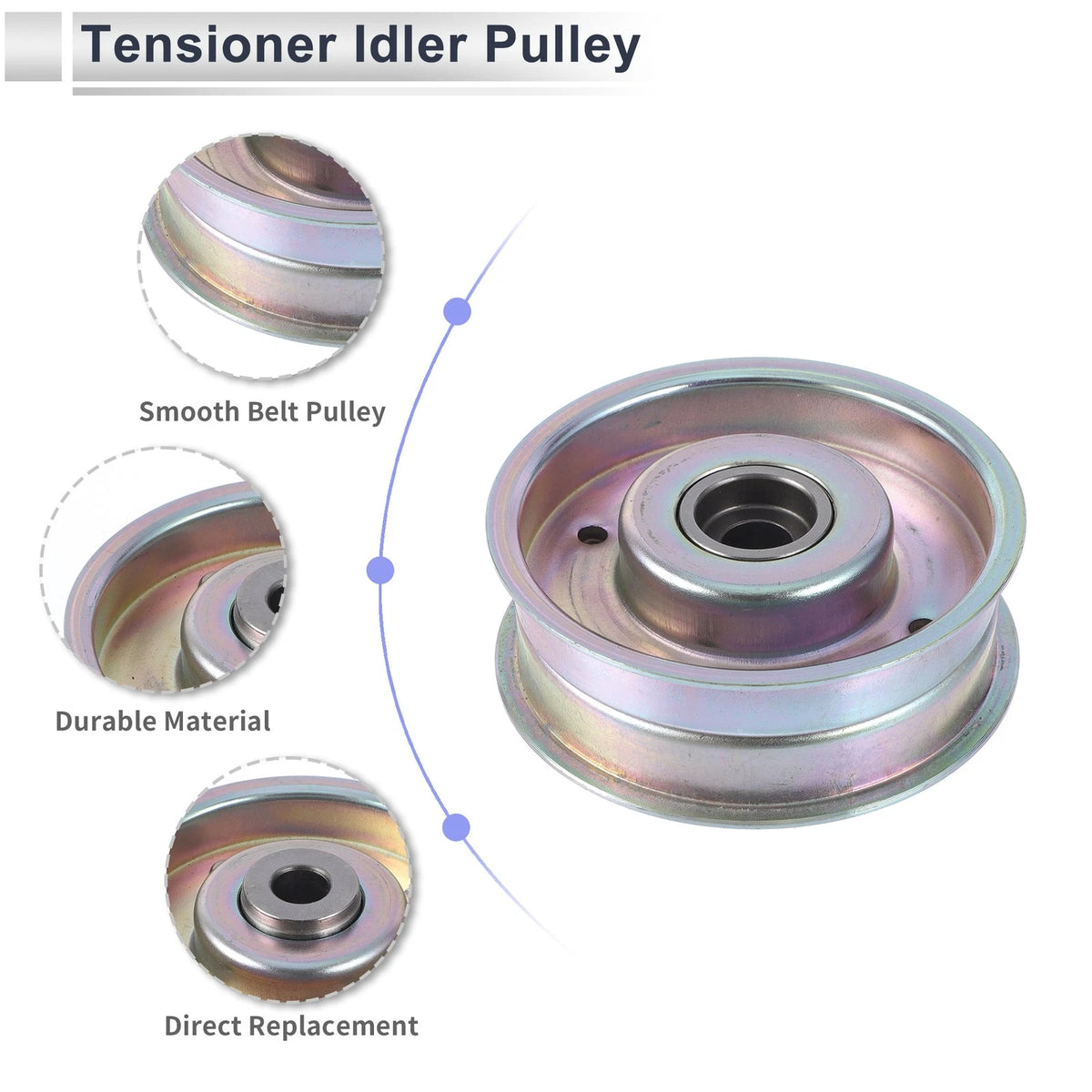 Drive Belt Idler Pulley for Mitsubishi Outlander (2007-2020) 1 Pc