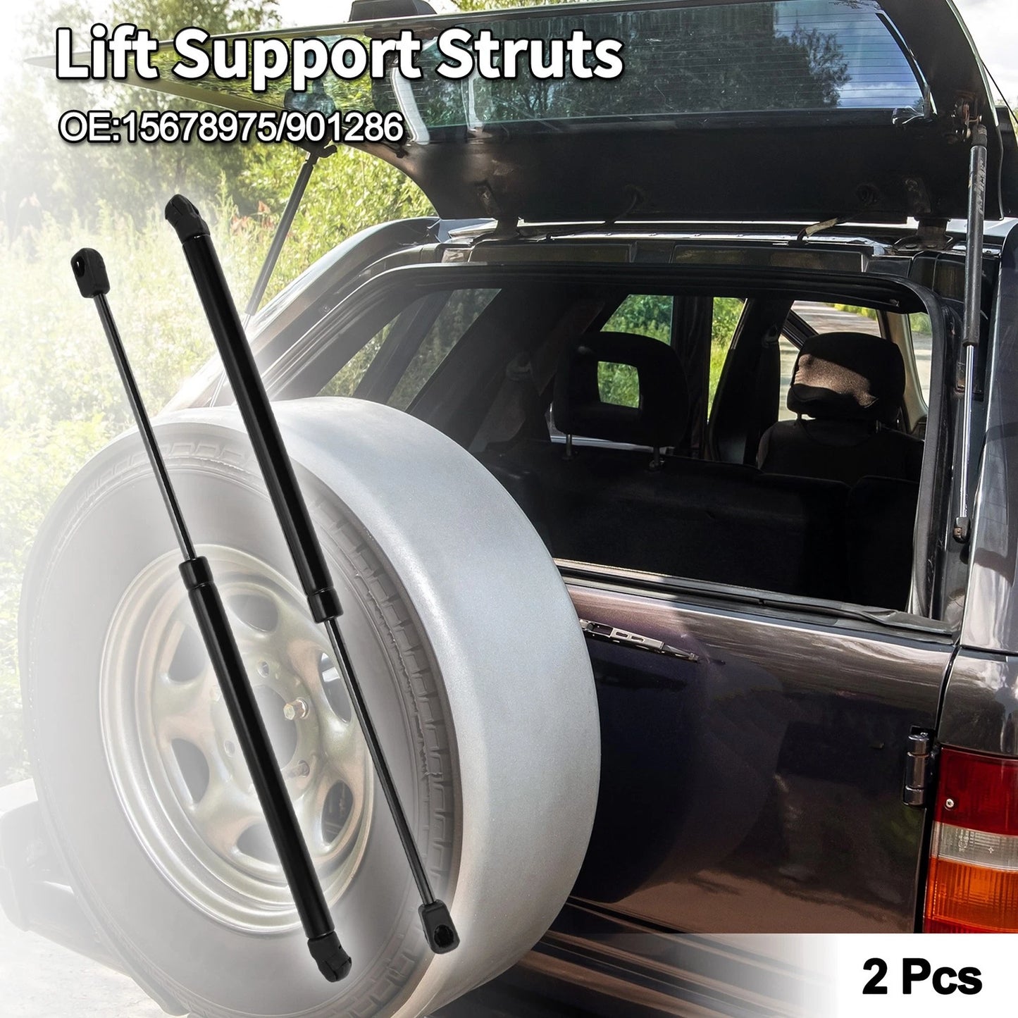 Rear Window Glass Lift Supports Struts for Chevrolet Blazer