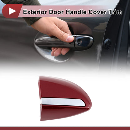 Red Exterior Door Handle Cover Trim for Toyota Corolla (2014-2018)
