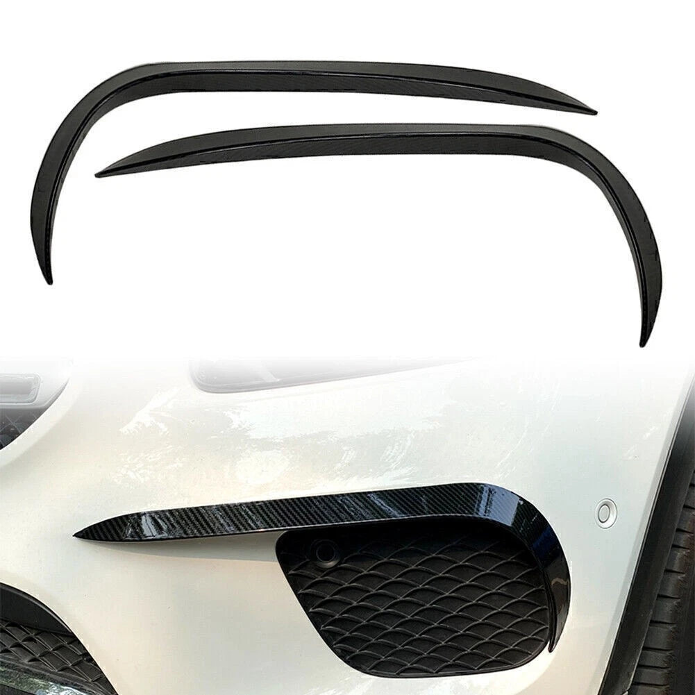 Carbon Black Front Bumper Lip Spoiler for Mercedes Benz GLB X247 (20-21)