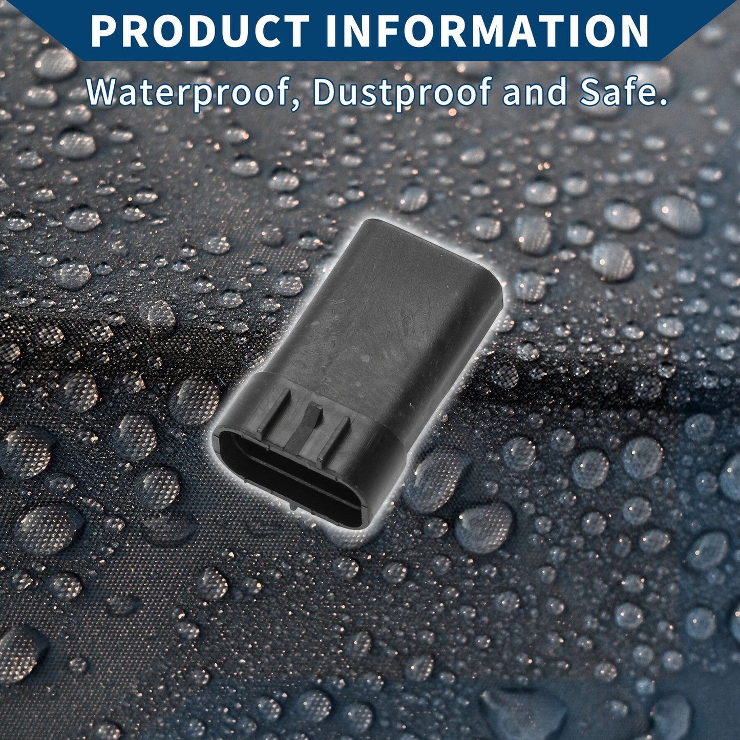 3 Pin Intake Air Pressure Sensor Connector Plug for Toyota - 79 Characters Max